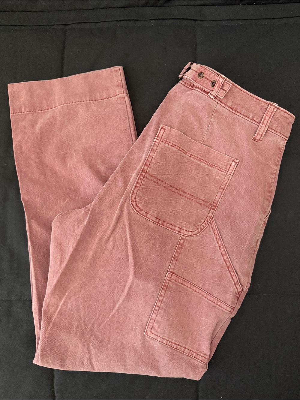 Old Navy High Rise Utility Pants - Straight Leg Dusty Rose